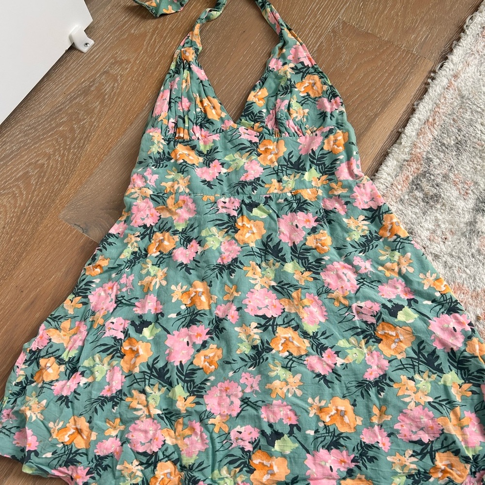 Floral Halter Dress